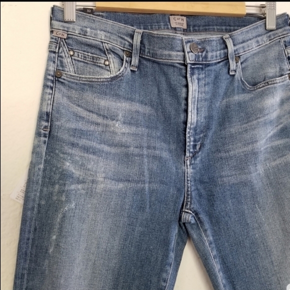 Citizen of Humanity Rocket High Rise Skinny Distressed Fizzle Jeans Size… - Picture 7 of 13